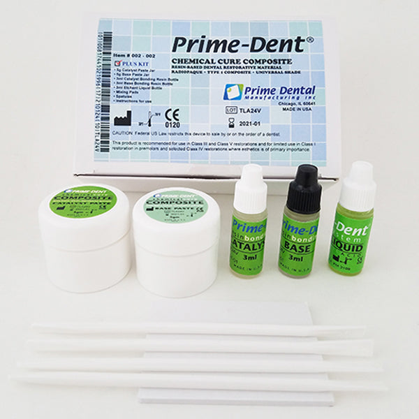 Prime Dental 002-002 Chemical Cure Composite with Bonding Kit 5 Gm Prime Dental 002-002 Chemical Cure Composite with Bonding Kit 5 Gm